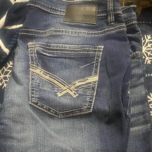 BKE Dark Blue Denim with Black Label